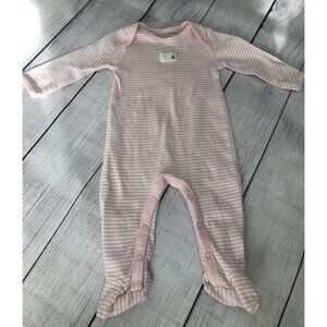 Burts Bees Pink Footie Jumpsuit 3-6M